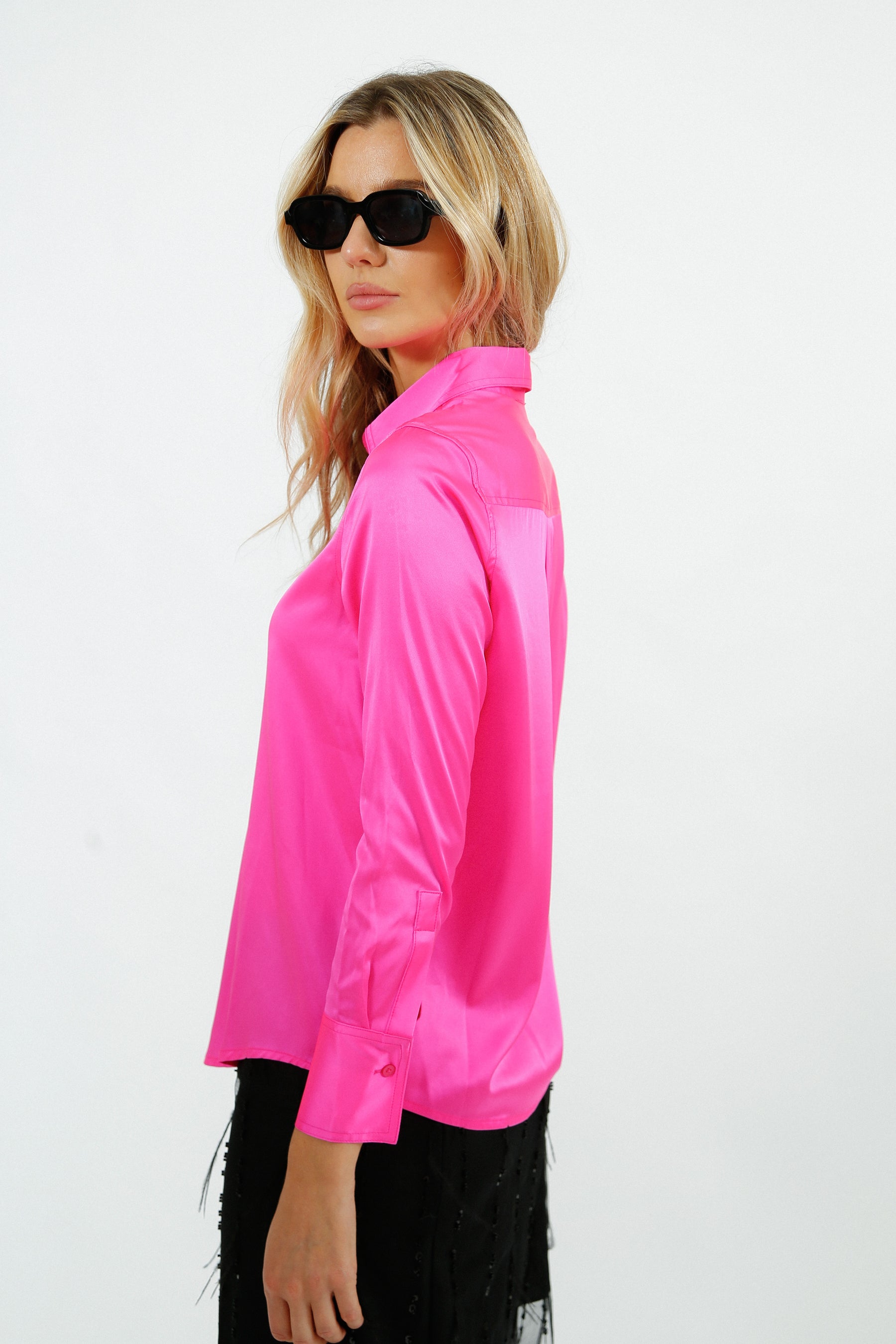 PARK Fia Shirt in Fluro Pink