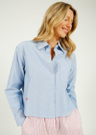 PARK Holkham Shirt in Oxford Blue