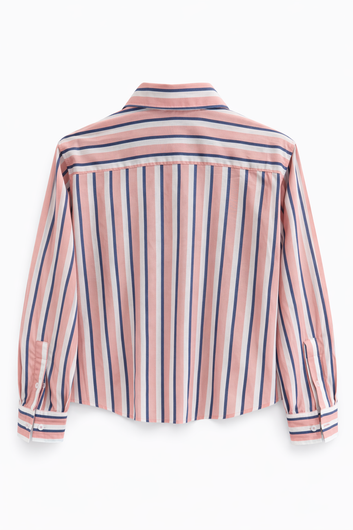 PARK Holkham Shirt in Pink, Blue Stripe