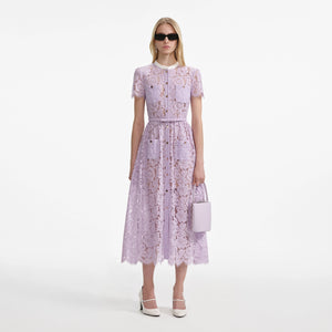 You added <b><u>Self Portrait 006 Lace Button Front Midi Dress in Lilac</u></b> to your cart.