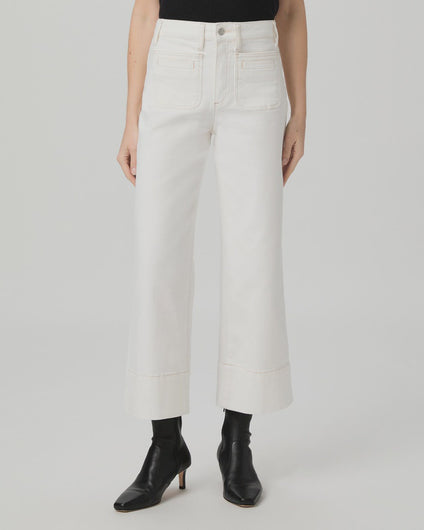 Paige Anessa Vintage Welt Patch Pockets in Toasted Ecru