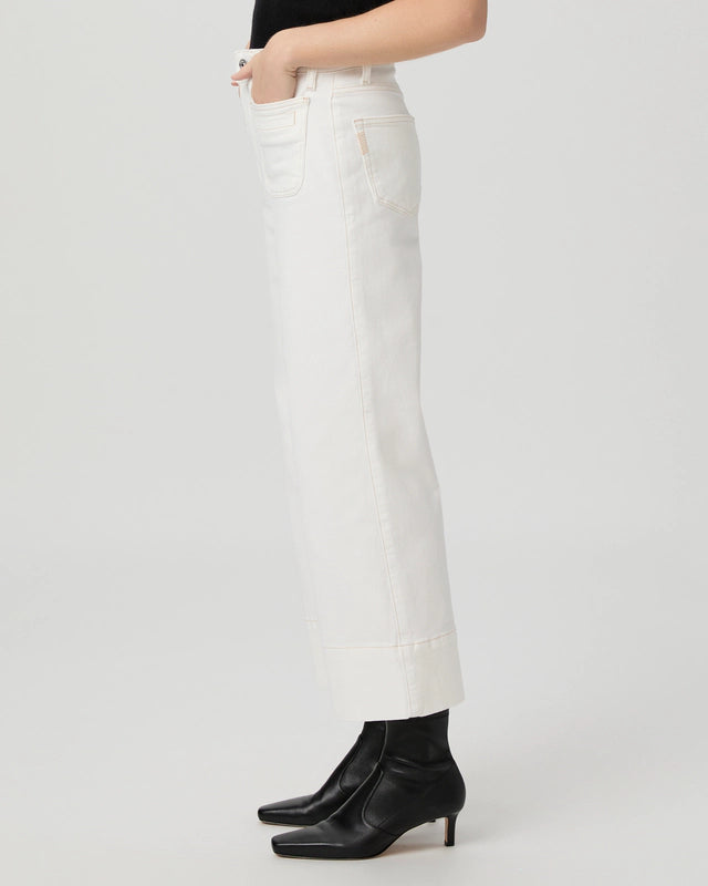 Paige Anessa Vintage Welt Patch Pockets in Toasted Ecru