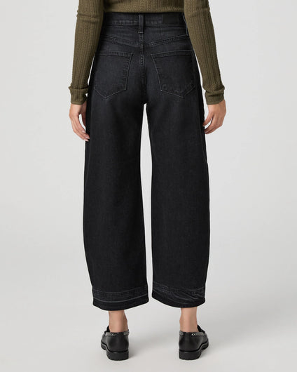 Paige Arellia Ankle Undone Hem in Black Void