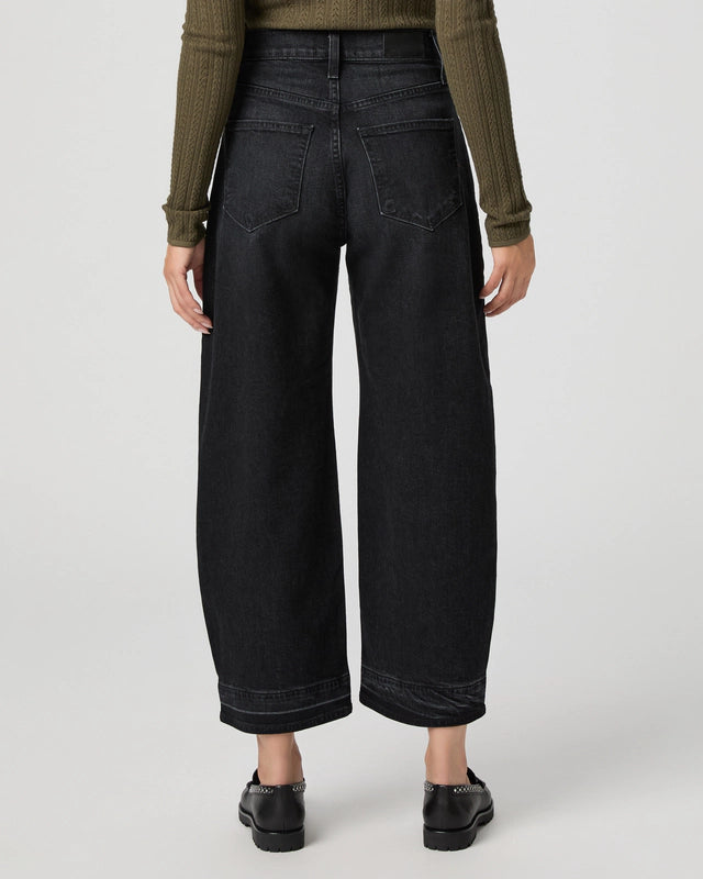 Paige Arellia Ankle Undone Hem in Black Void