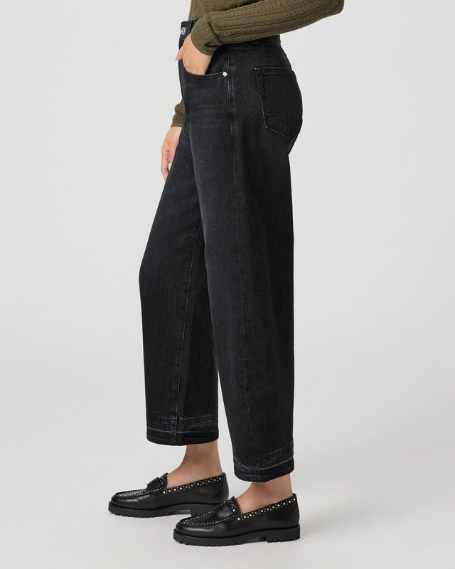 Paige Arellia Ankle Undone Hem in Black Void