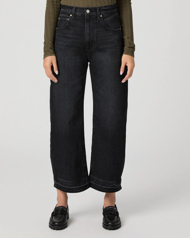 Paige Arellia Ankle Undone Hem in Black Void