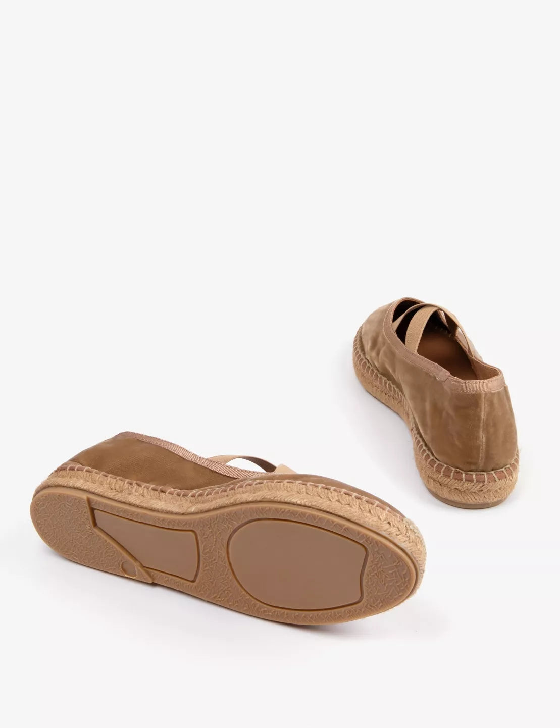 Penelope Chilvers Chico Velvet Espadrille in Honey