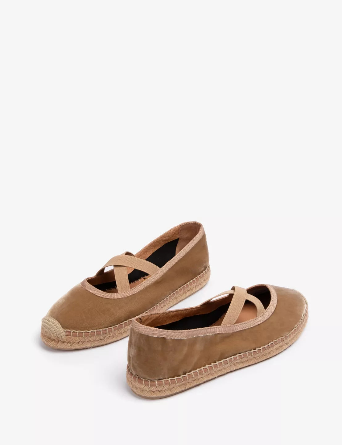 Penelope Chilvers Chico Velvet Espadrille in Honey