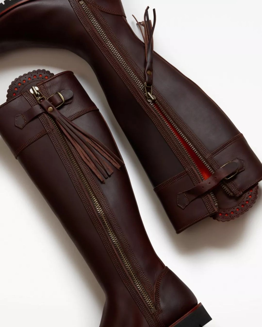 Penelope Chilvers Long Tassel Boot in Conker