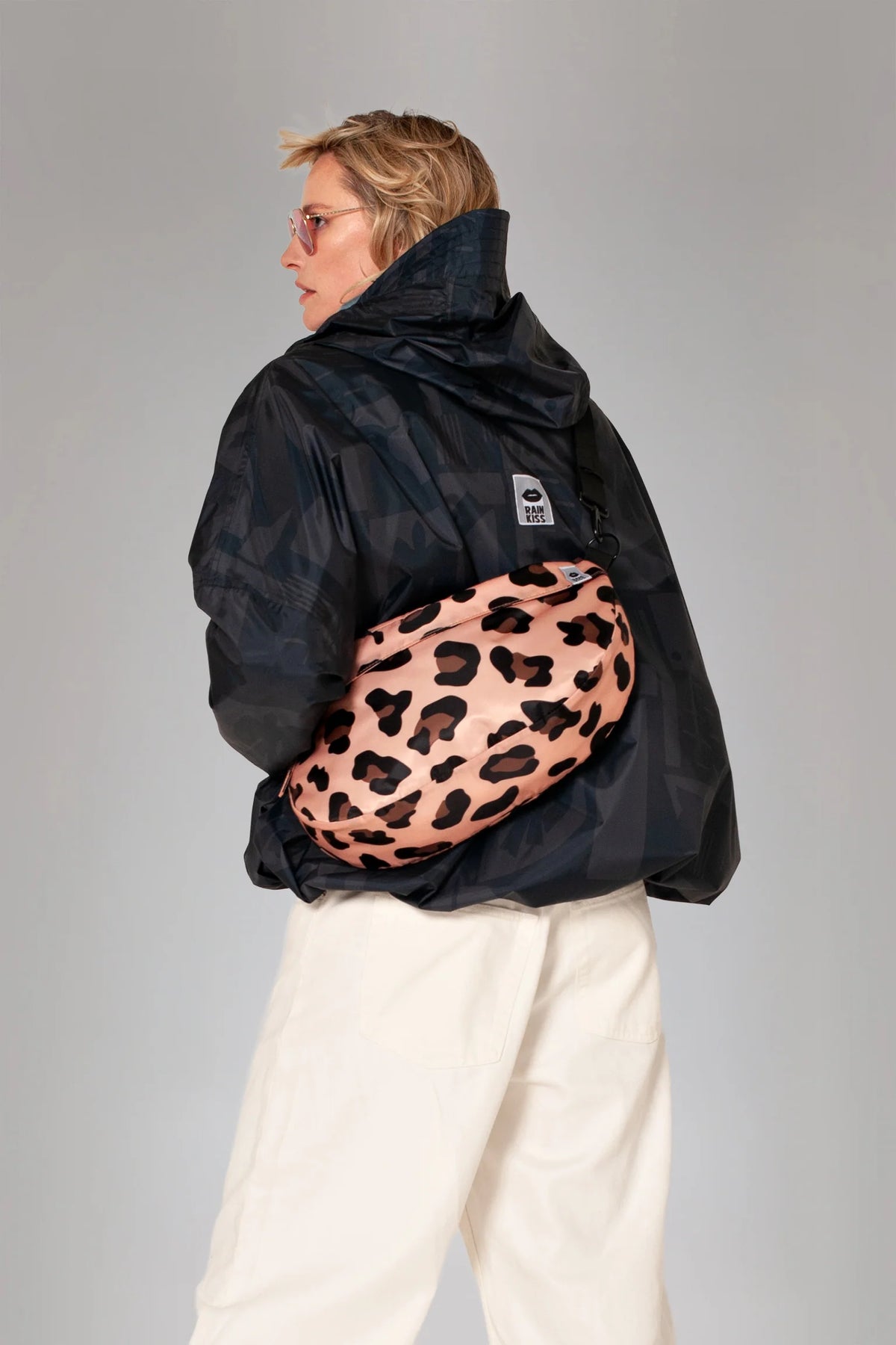 Rainkiss Waterproof Crossbody Bag in Pink Panther