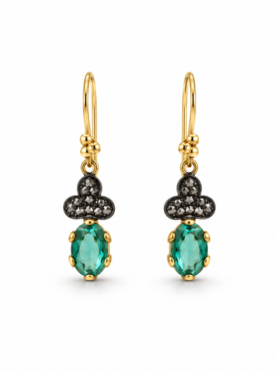 Maison Boehm Green Lagoon Earrings