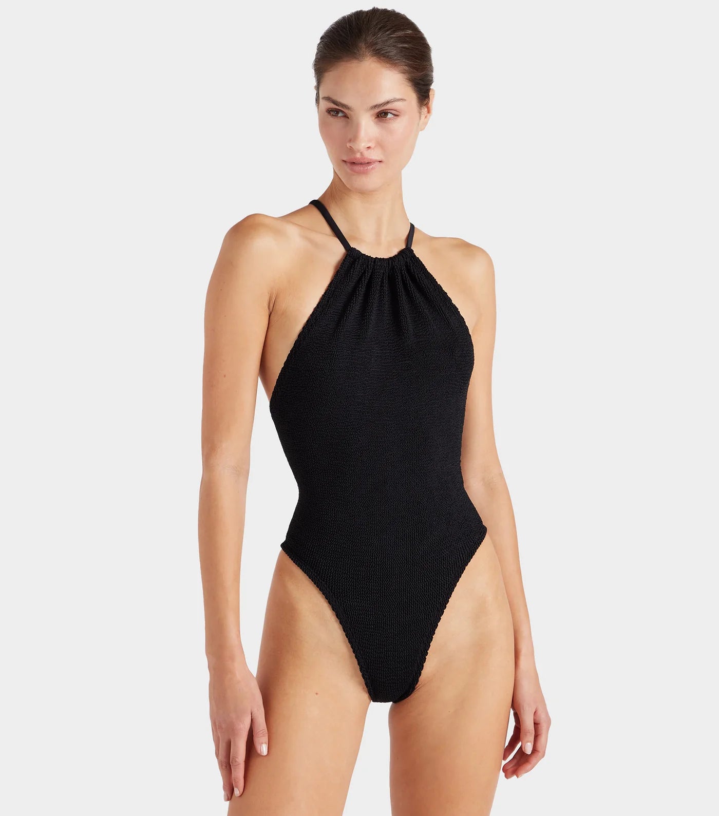 HUNZA G Portia Swimsuit in Black