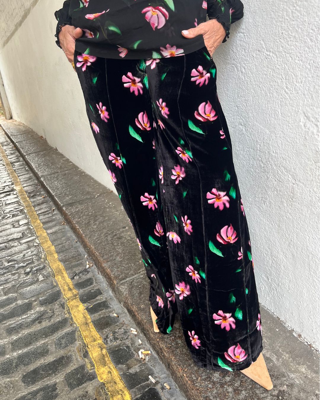 Primrose Park Kylie Trousers- Blurred Floral