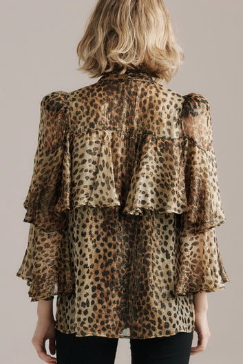 Queens of Archive Bea Top in Leopard