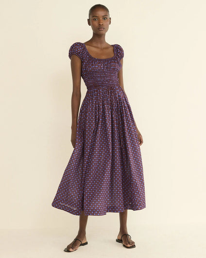 DÔEN Quinelle Dress - Menorca Foulard