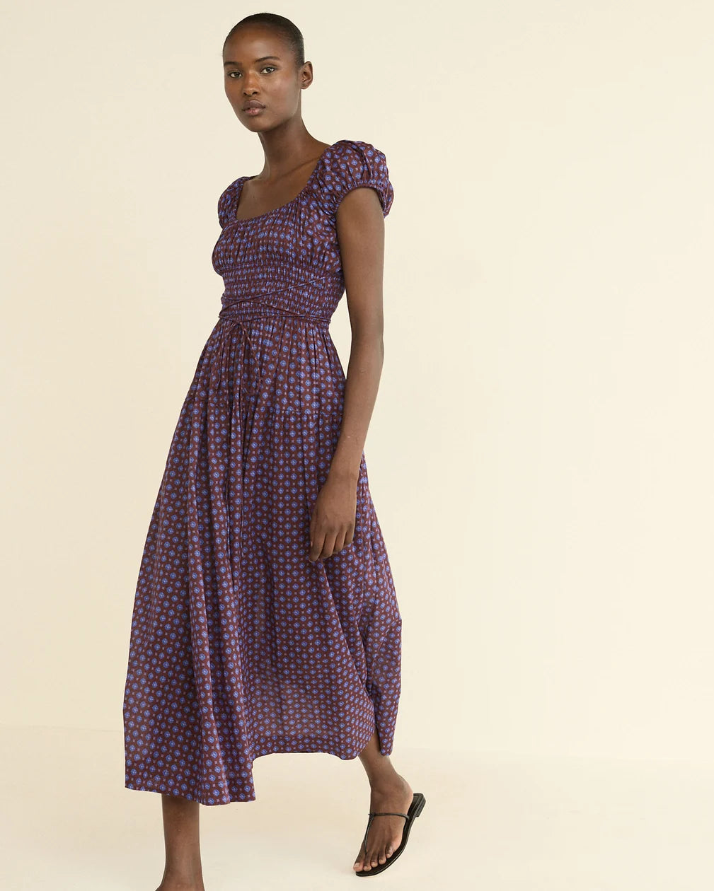 DÔEN Quinelle Dress - Menorca Foulard