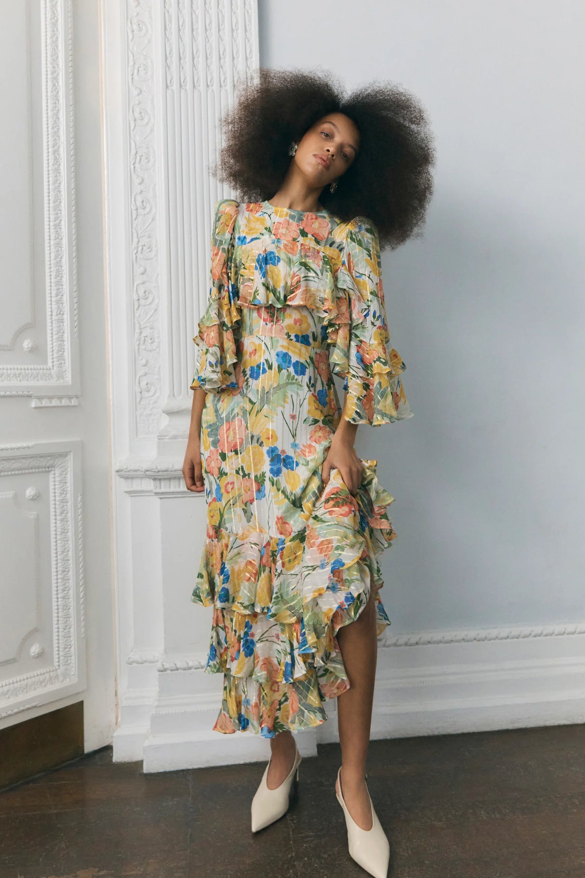 Queens of Archive Eleanor Dress in Lady Garden
