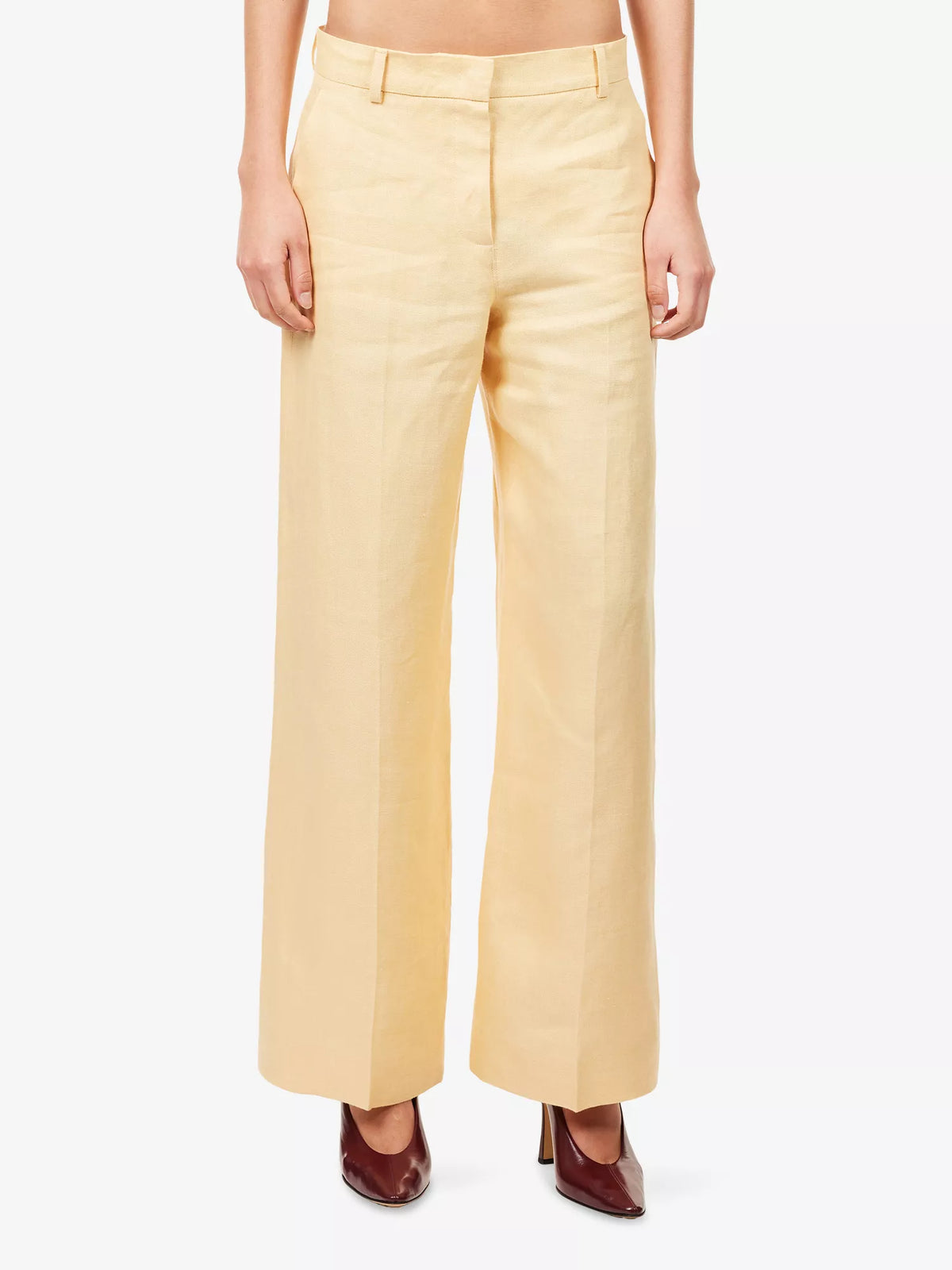 Weekend Maxmara Malizia Trousers in Light Yellow