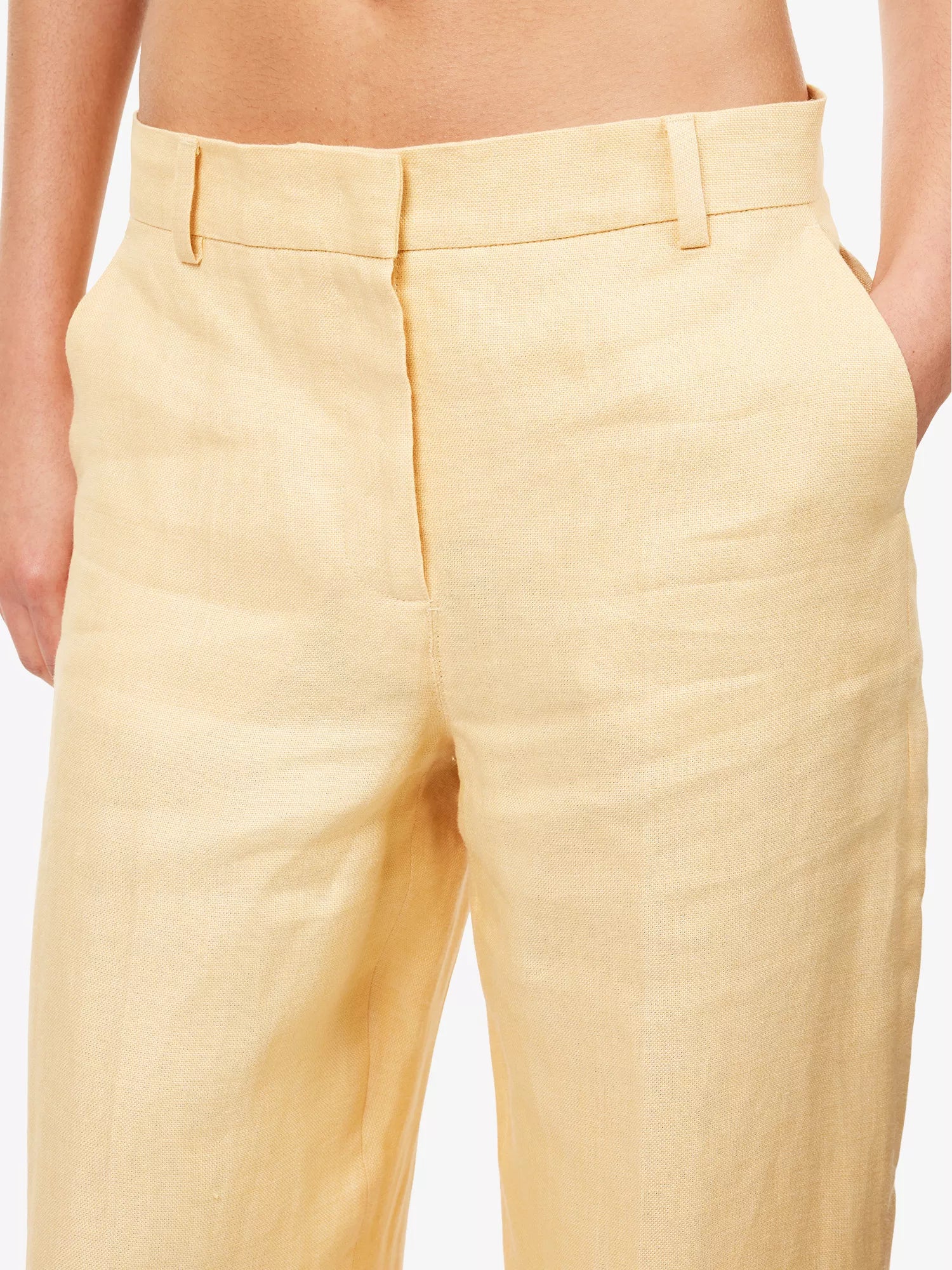 Weekend Maxmara Malizia Trousers in Light Yellow