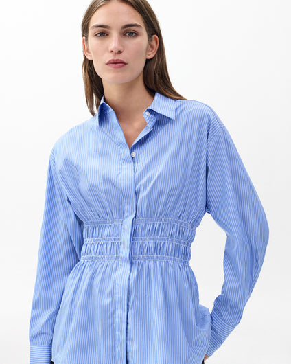 Rag & Bone Blythe Striped Shirt in Blue