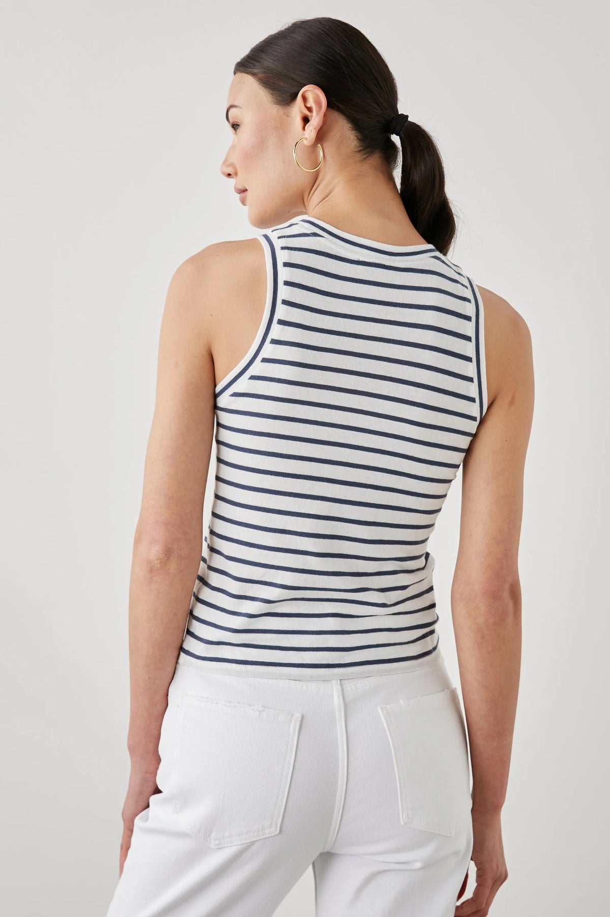 RAILS Racer Tank in Sailor Stripe Navy