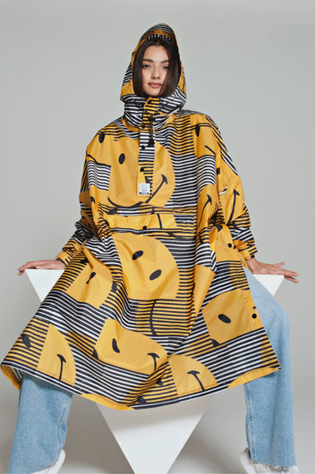 RK Sunset Smiley Waterproof Poncho