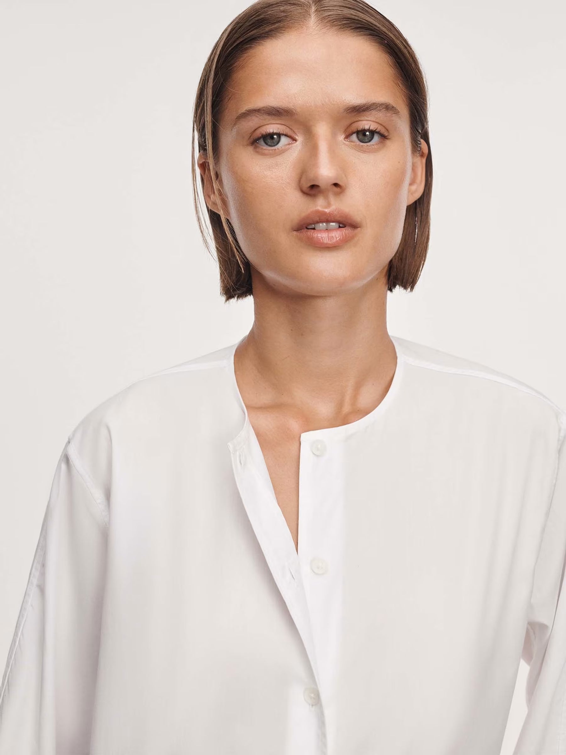 Rag & Bone Alice Tie Poplin Shirt - White