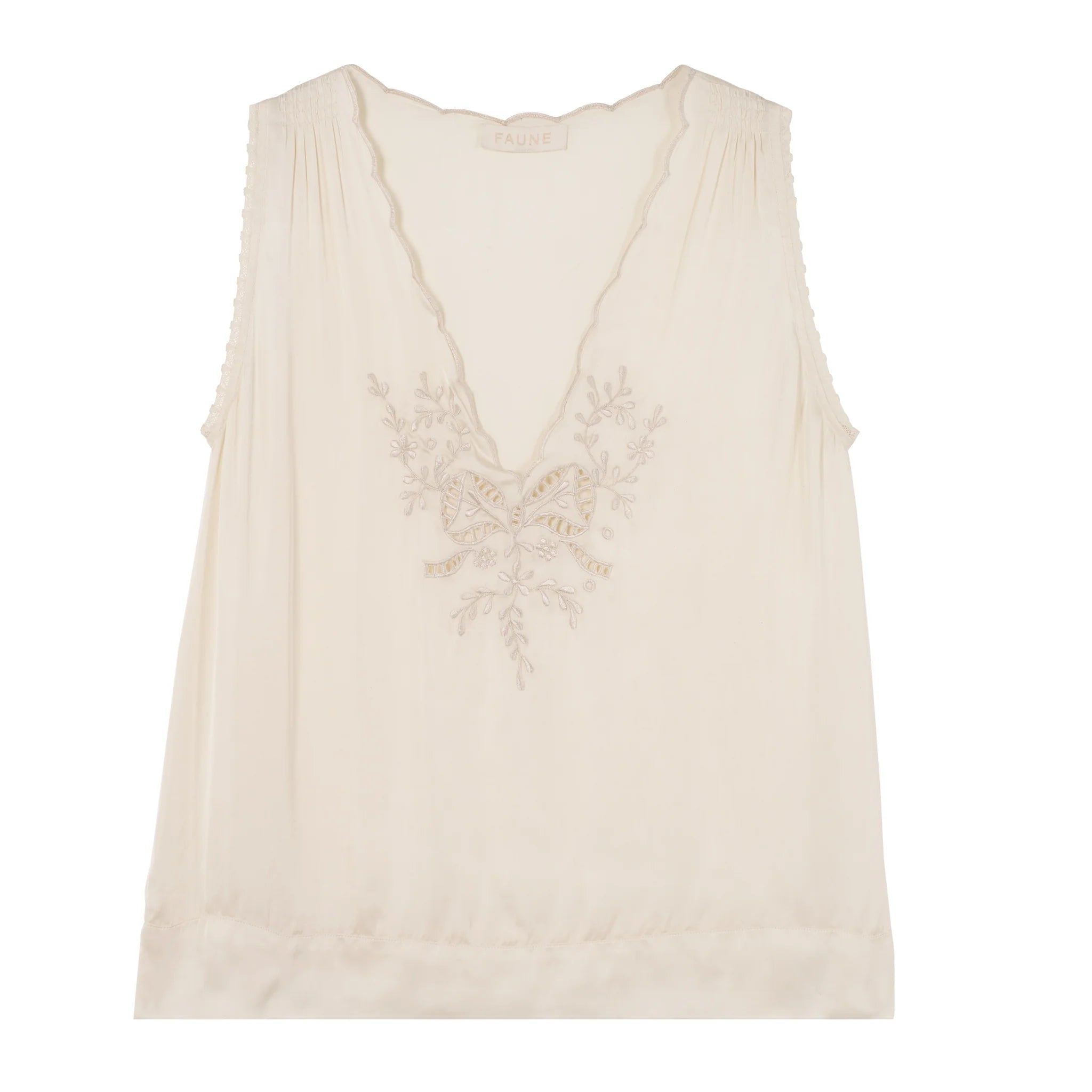 FAUNE Remi Blouse in Oyster