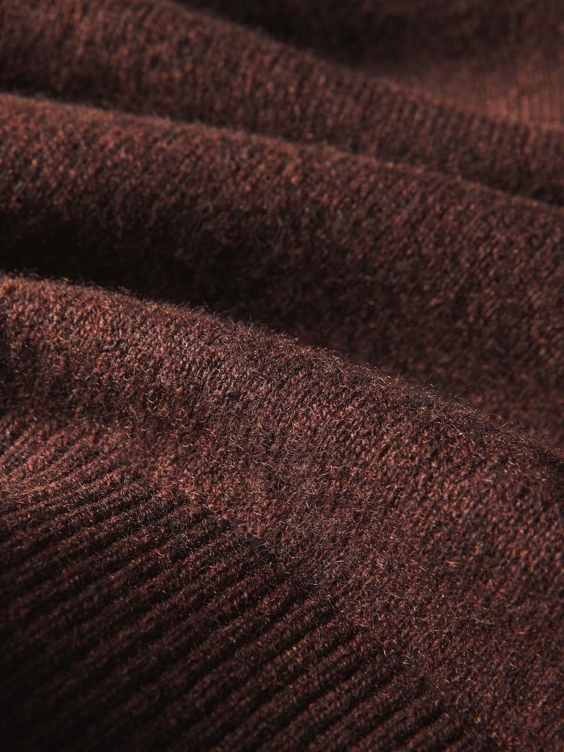 Rag & Bone Nyla Cashmere V Crew - Brown