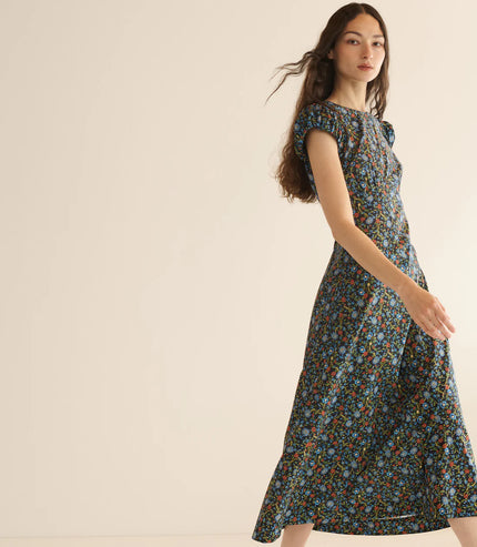 DÔEN Rhodia Dress in Noir Prairie De Montagne