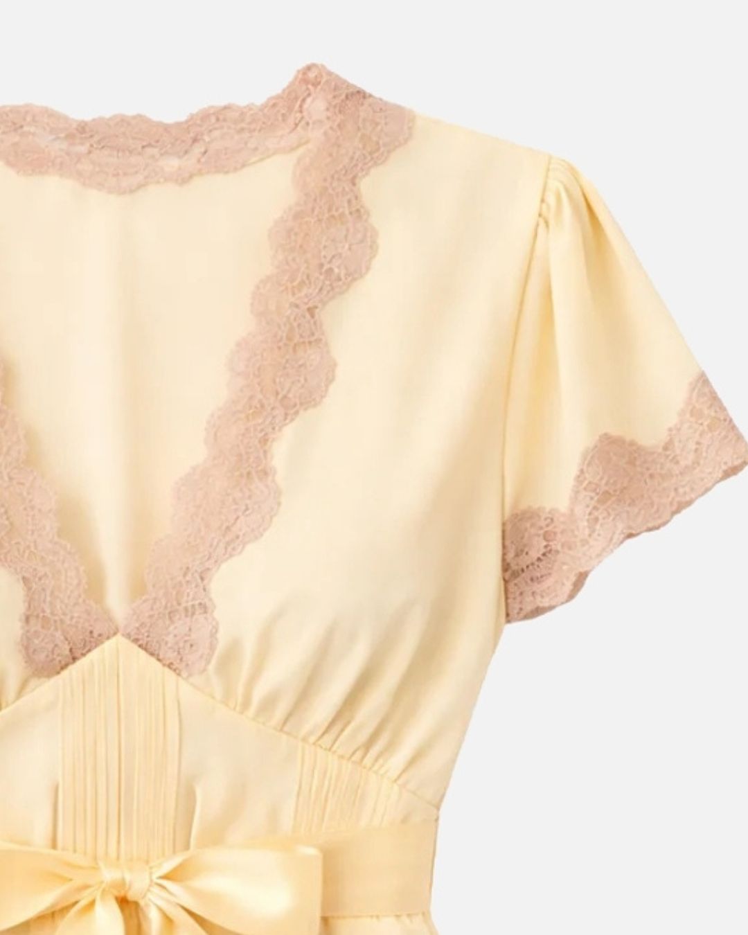 RIXO Daniela Top in Butter Yellow