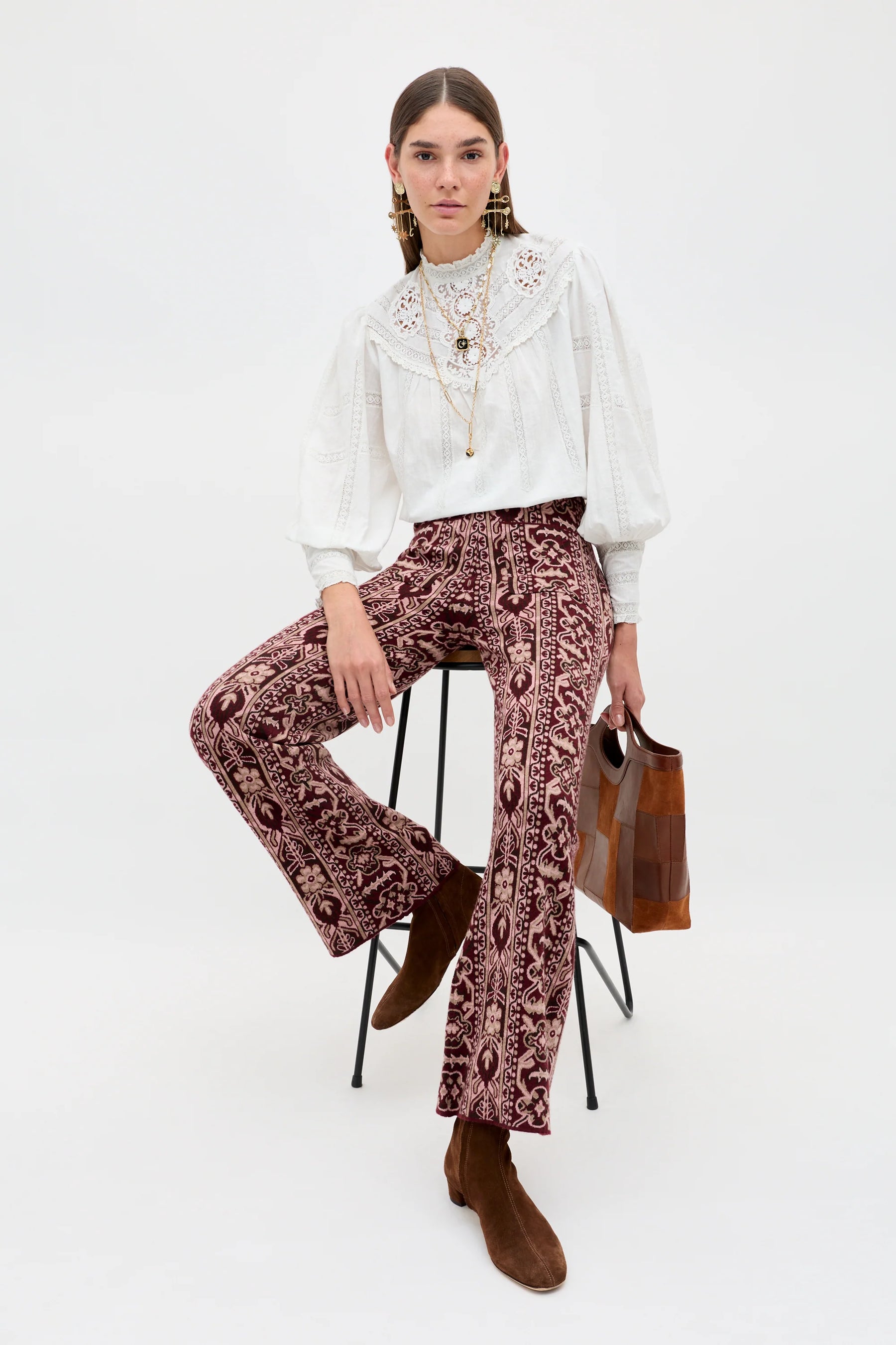 RIXO Ceara Trouser - Tapestry Bloom Multi