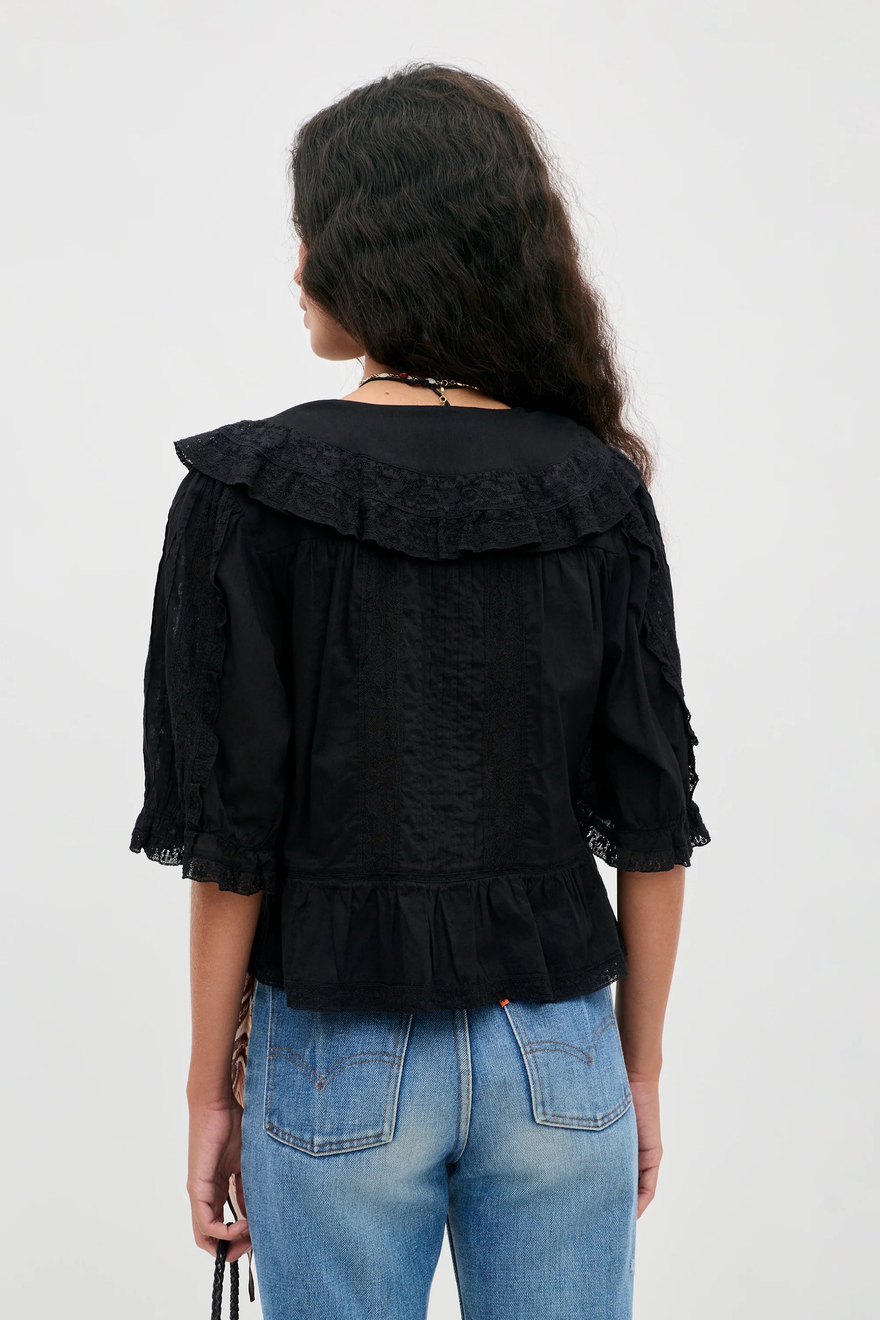RIXO Ellery Top - Black
