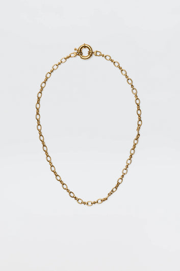 RIXO Eta Necklace with Louane Charm - Gold
