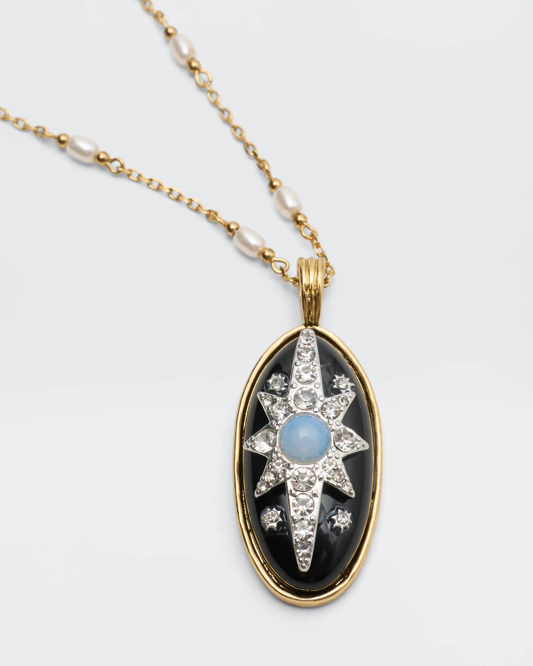 RIXO Andi Necklace  - Black