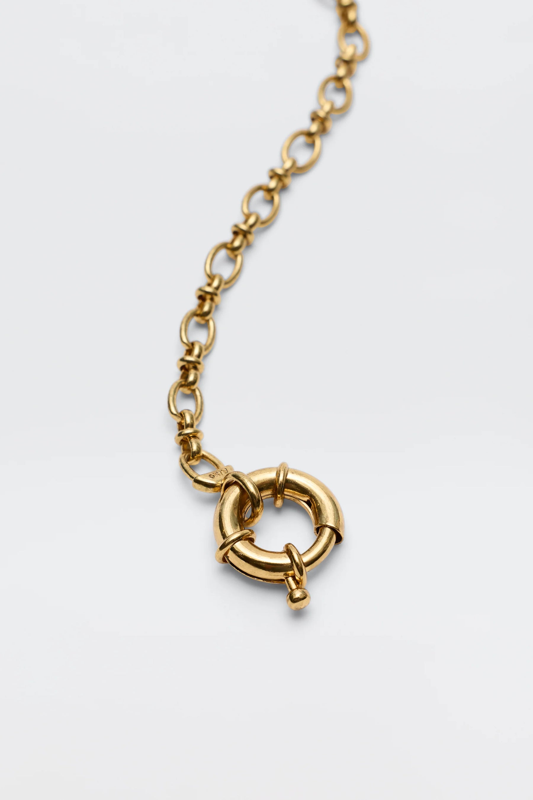 RIXO Eta Necklace with Louane Charm - Gold