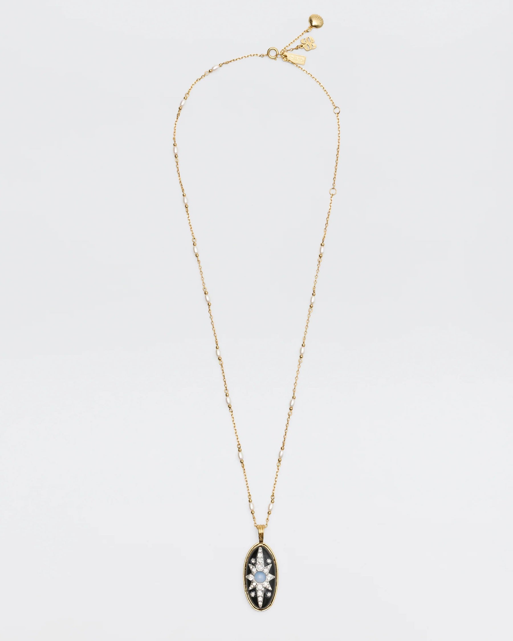 RIXO Andi Necklace  - Black