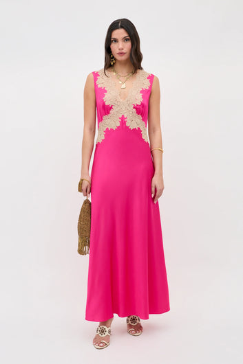 RIXO Lysandra Dress in Cerise