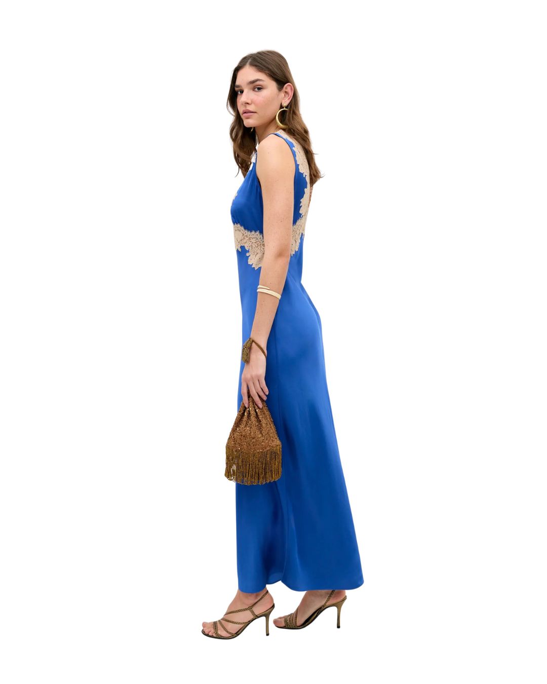 RIXO Lysandra Dress in Iris Blue
