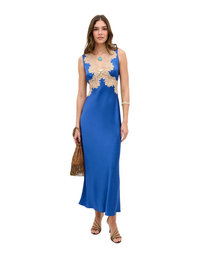 RIXO Lysandra Dress in Iris Blue