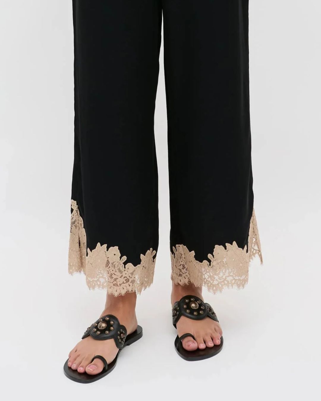 RIXO Marcela Trouser - Black