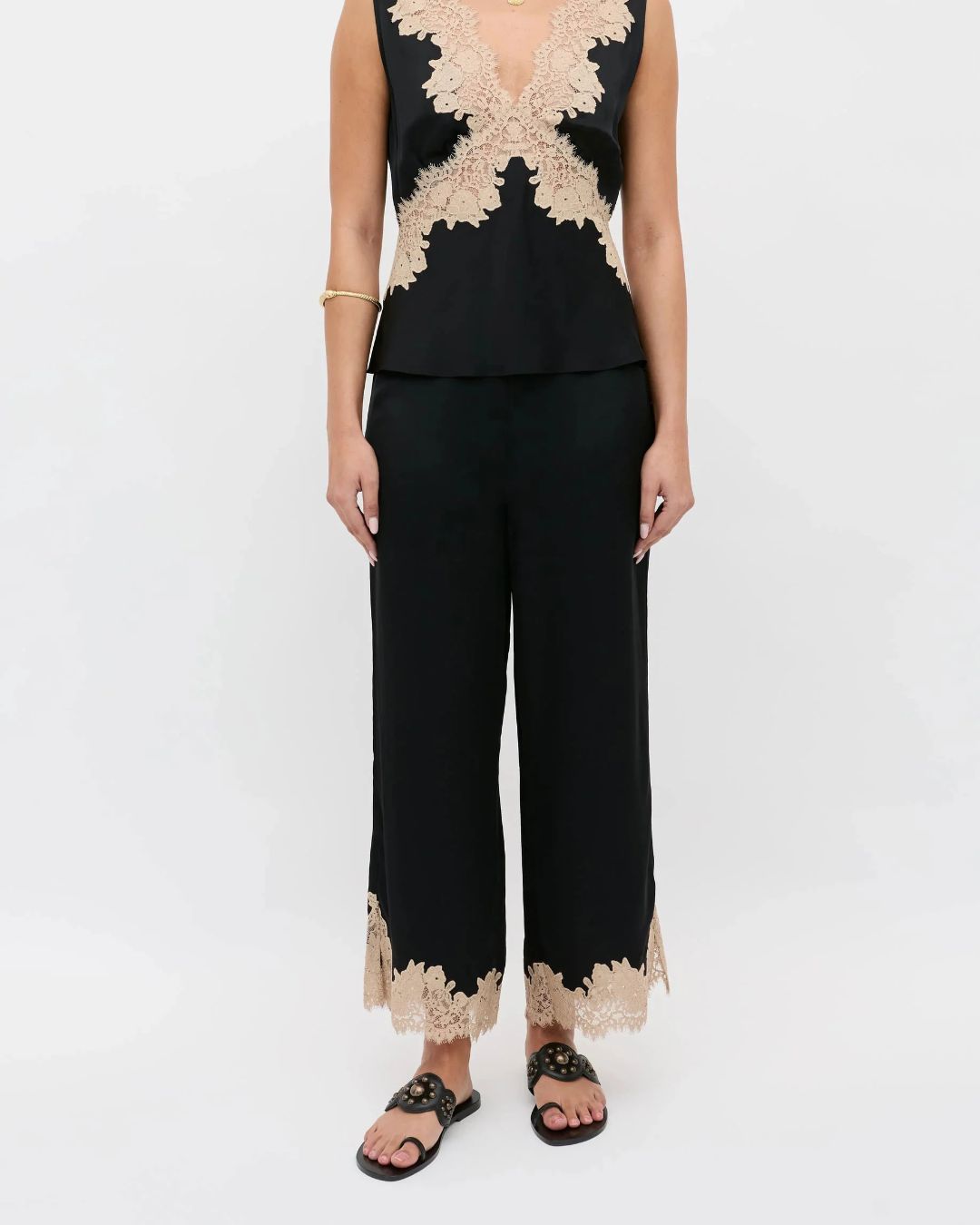 RIXO Marcela Trouser - Black