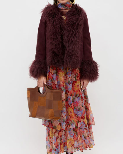 RIXO Sammy Jacket - Maroon