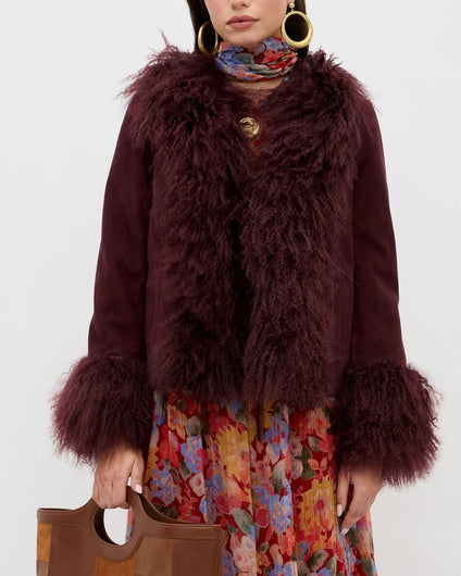 RIXO Sammy Jacket - Maroon