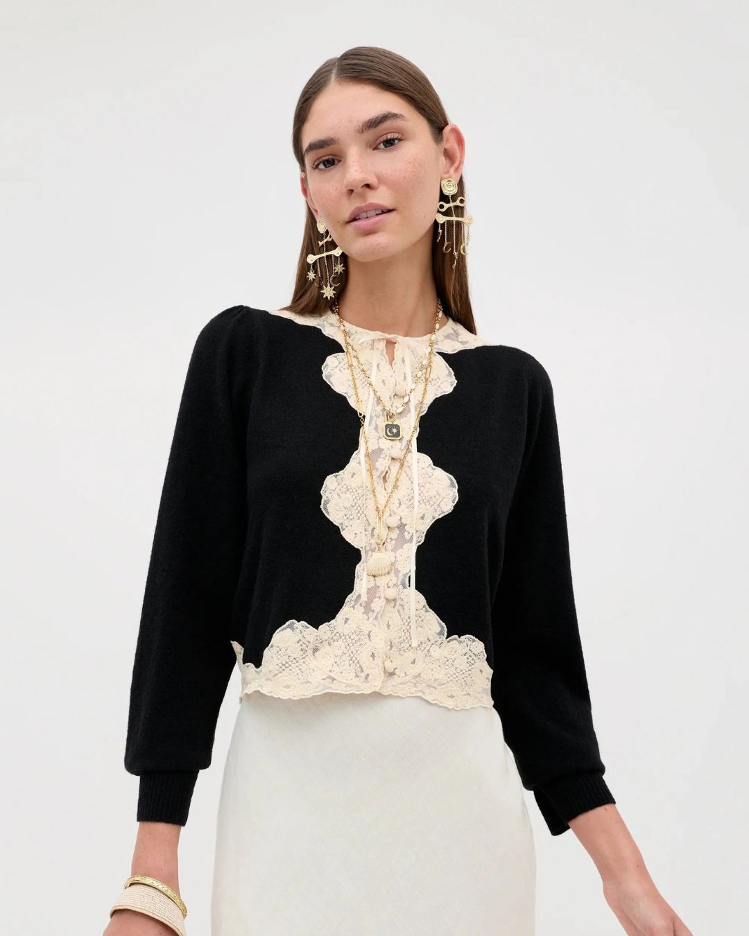 RIXO Tassia Cardigan - Black