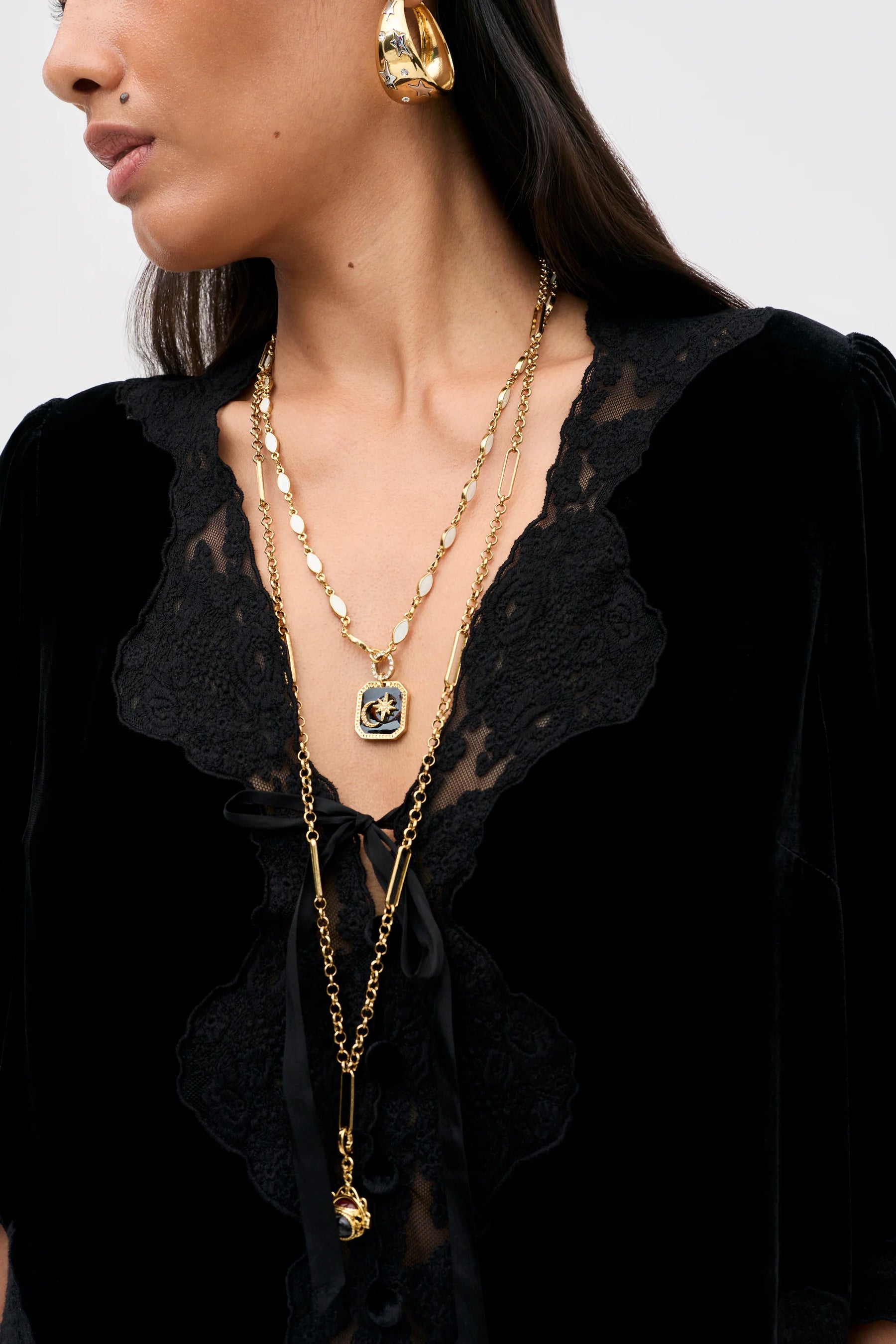 RIXO Ursula Top in Black