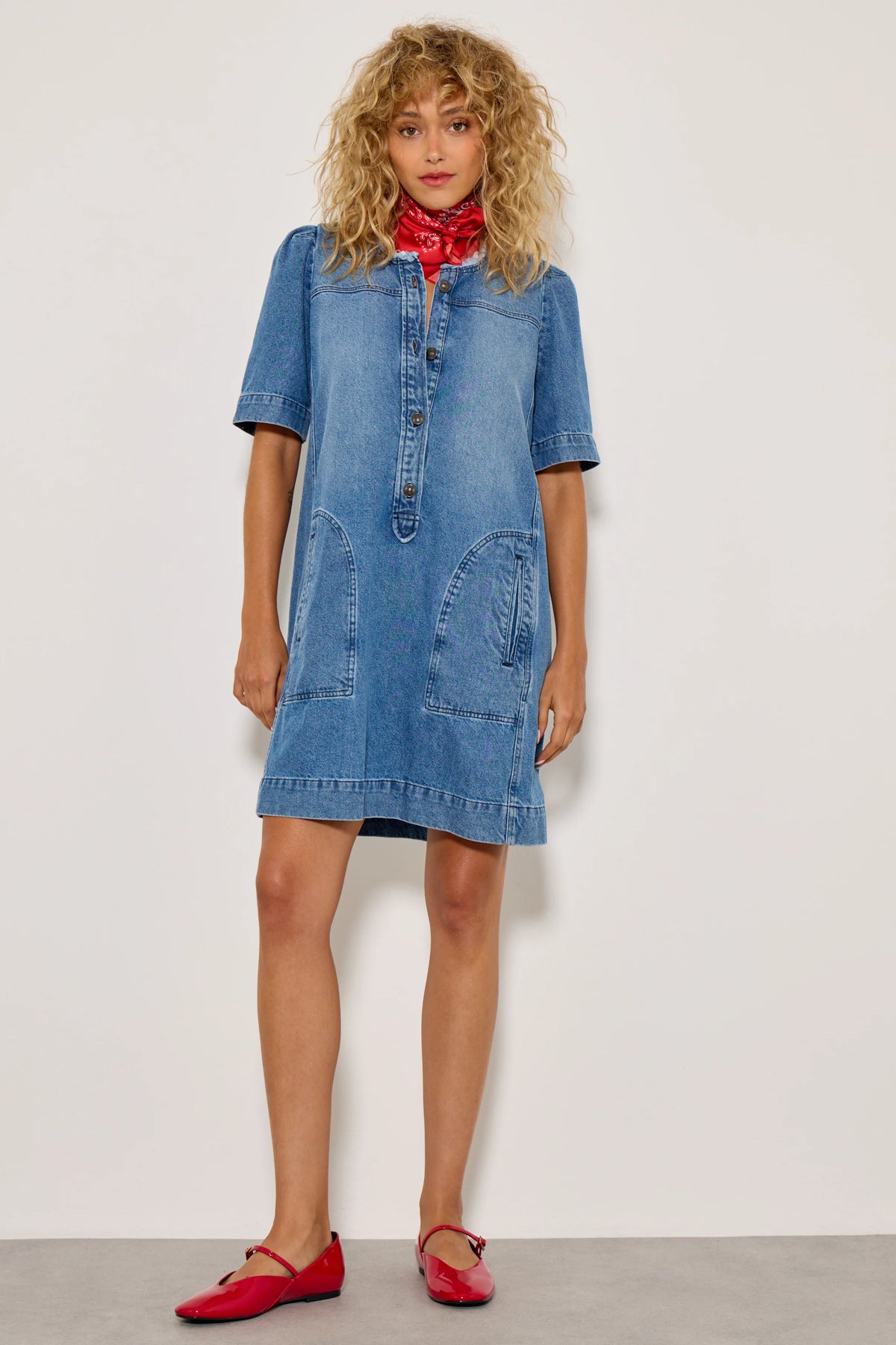 FIVE Rosalia Dress in Blue