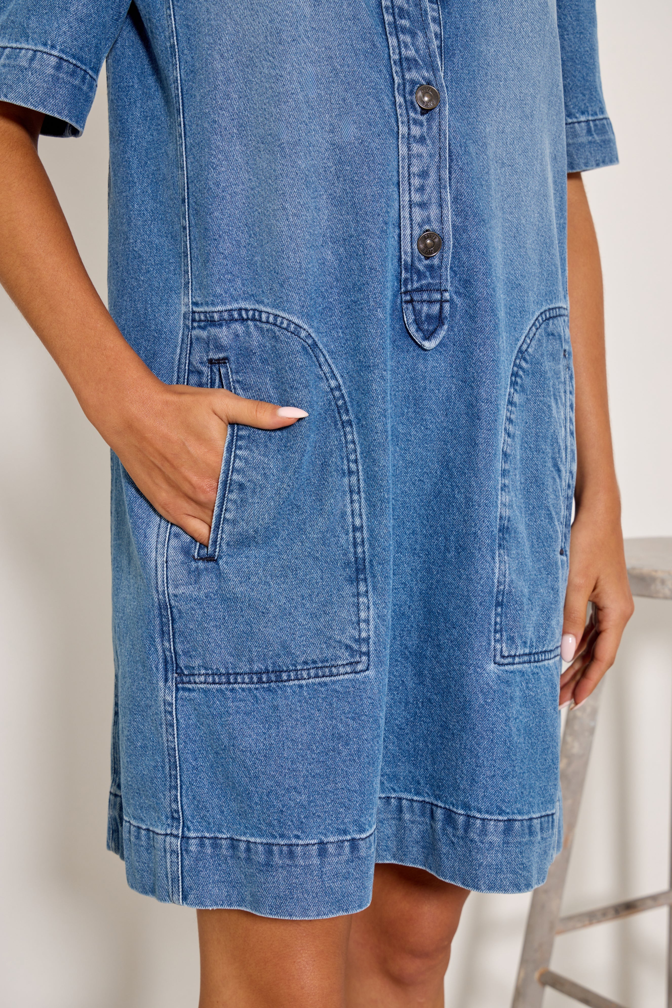 FIVE Rosalia Dress in Blue