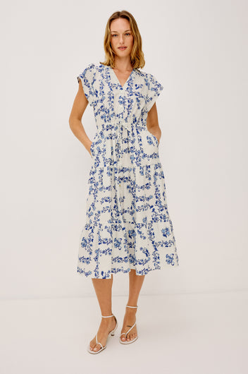 Rails Roza Dress - Ceramic Floral Blue