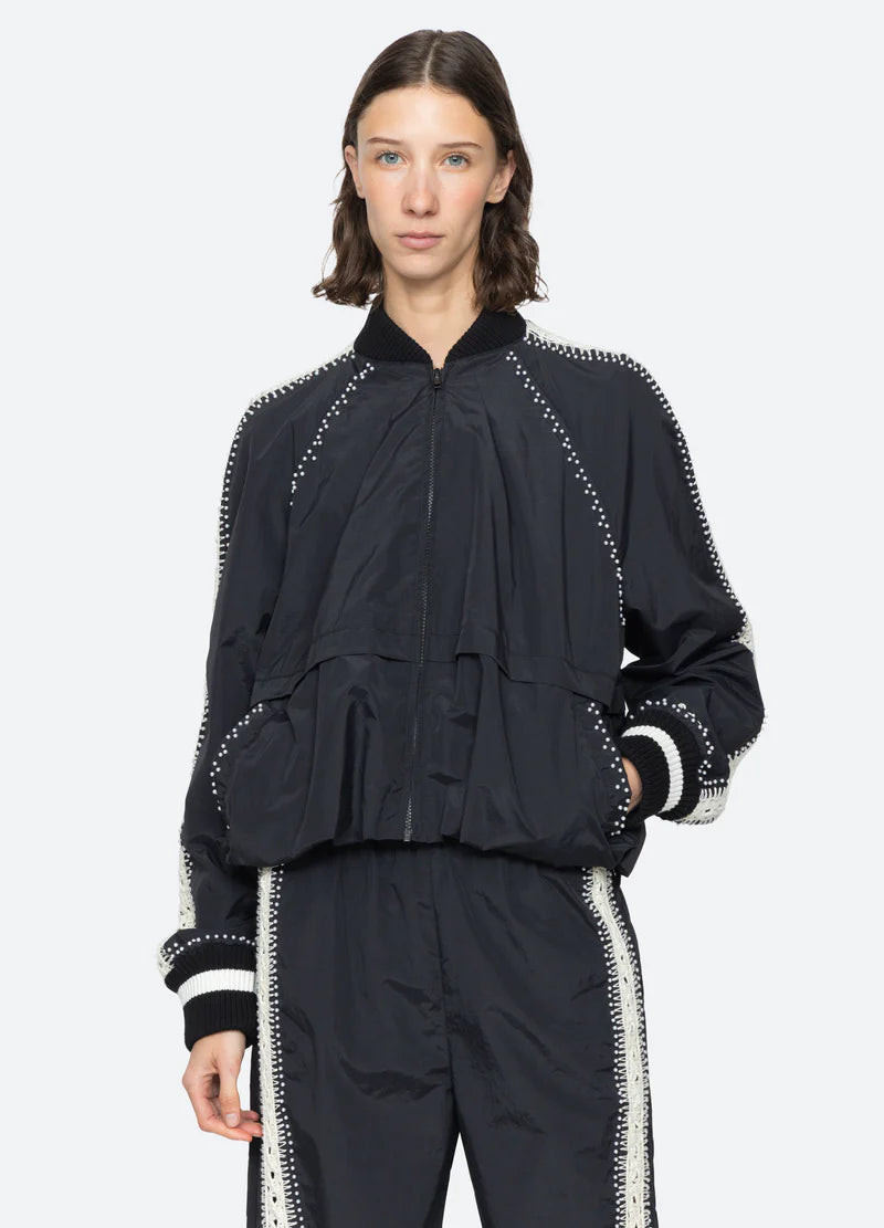 Sea New York Alberta Pearl Jacket in Black
